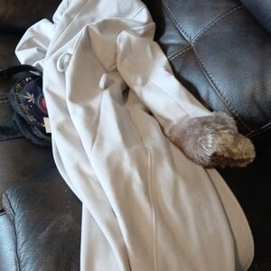 Jones New York Black Faux Fur Coat